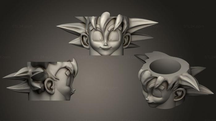 Vases (Mate goku, VZ_0731) 3D models for cnc